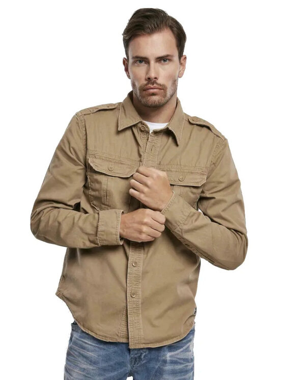 Koszula, rozmiar XXL, Brązowe, 9373.70.3XL