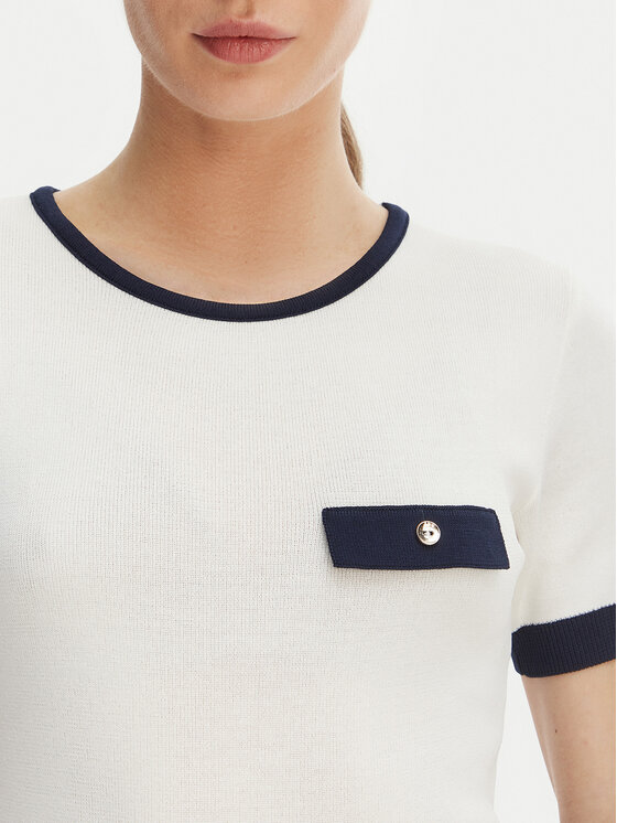 Rinascimento Rinascimento Majica CFM0012253003 Bijela Slim Fit