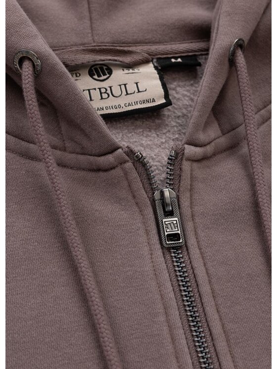 PITBULL PITBULL Bluza Washed DOG SD Bordowy Regular Fit