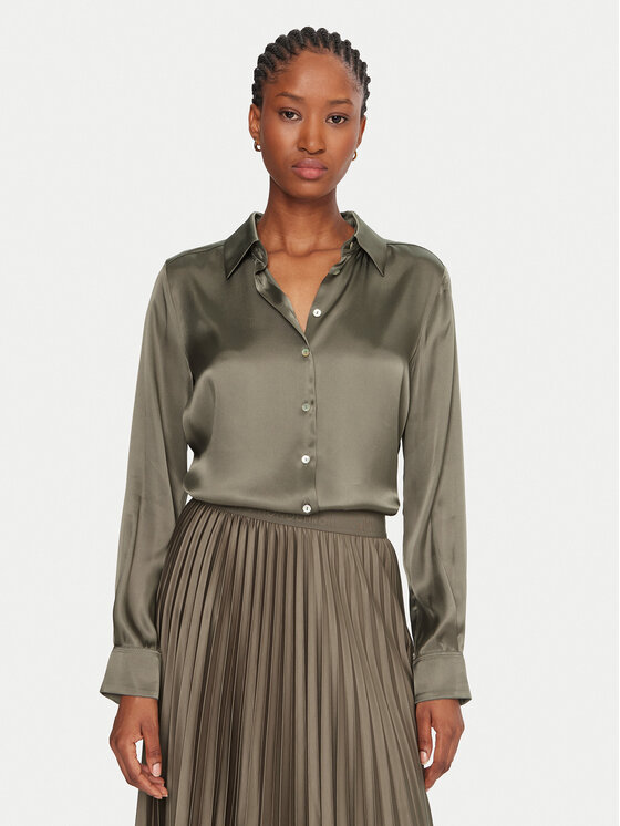 Marella Marella Camicia Bunny 2523116015 Verde Regular Fit