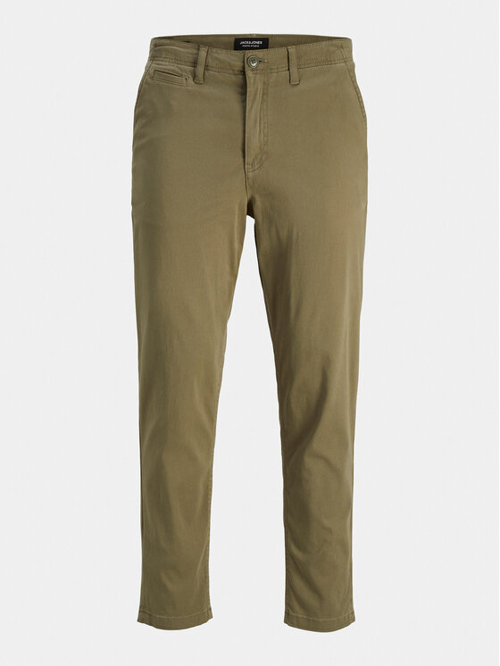 Jack & Jones Jack & Jones Chinosy Harlow 12242188 Zielony Tapered Fit