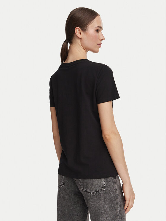 Guess Guess T-shirt V6YI08 K4689 Crna Regular Fit