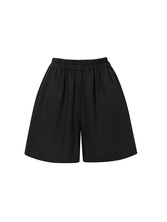 Love and Hate Love and Hate Szorty materiałowe Diune Czarny Ladies Fit