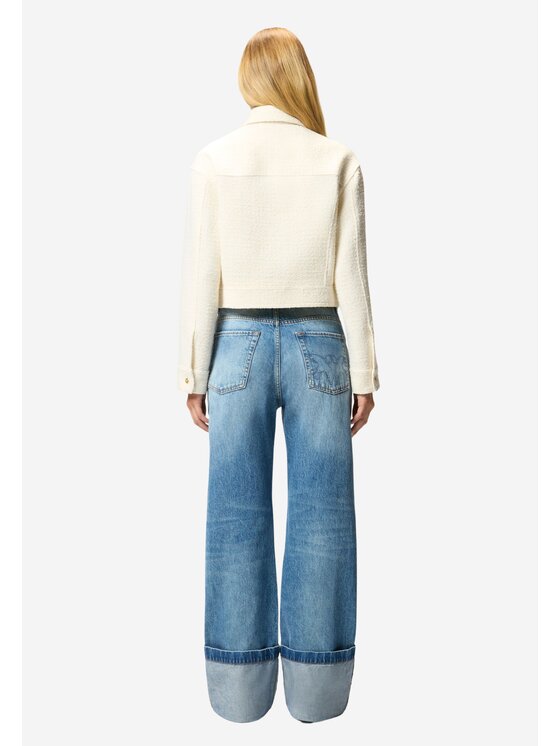 PINKO PINKO Μπουφάν γυναικείο GELATO GIUBBINO TWEED FANTASIA ACCOPPIATO Μπεζ Regular Fit