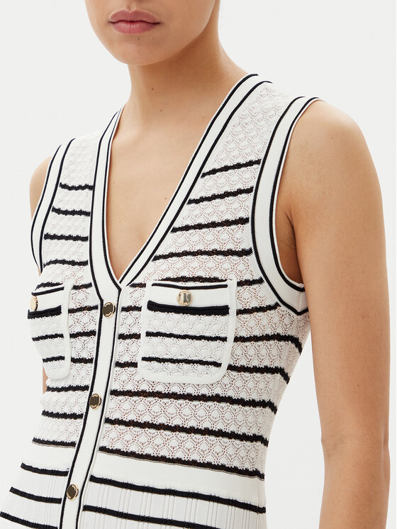 Gaudi Gaudi Vestito di maglia 511FD13006 Écru Regular Fit