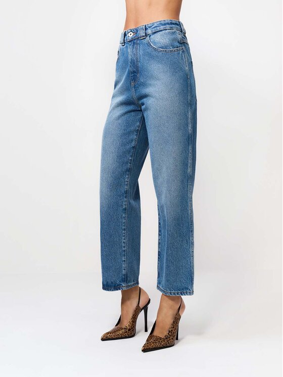 La Mania La Mania Jeansy RIFFE Niebieski Basic Fit
