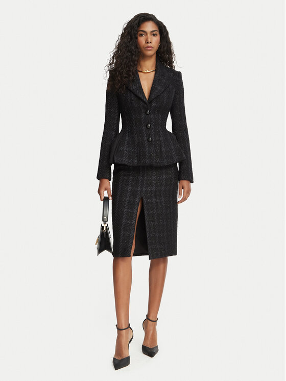 Elisabetta Franchi Elisabetta Franchi Sakoi GI-288-67E2-V960 Crna Slim Fit
