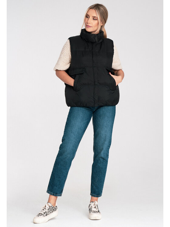 FIGL FIGL Kamizelka M1115 Czarny Regular Fit