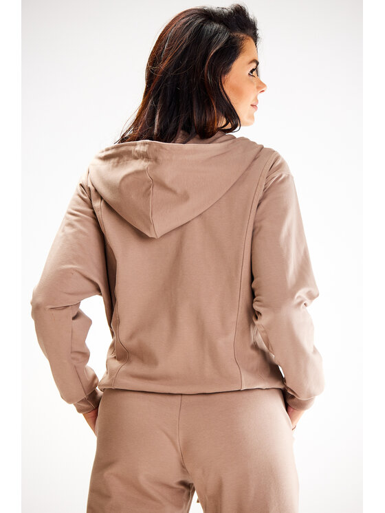 Awama Awama Mikina A607 Hnedá Basic Fit