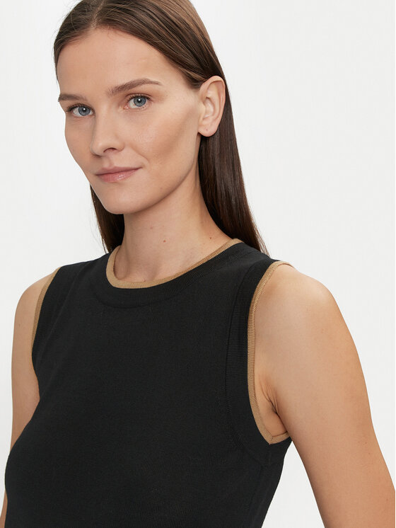 Luisa Spagnoli Luisa Spagnoli Majica Macinapepe 58514 Crna Regular Fit