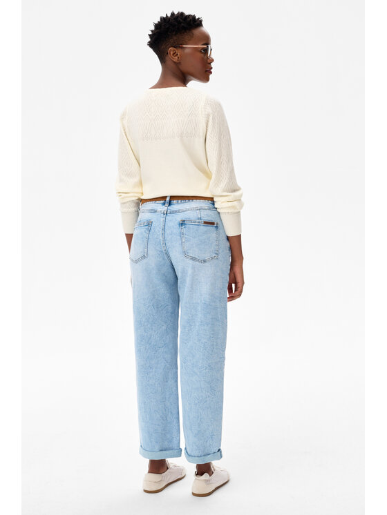 blue shadow blue shadow Sweter Whity Écru Regular Fit