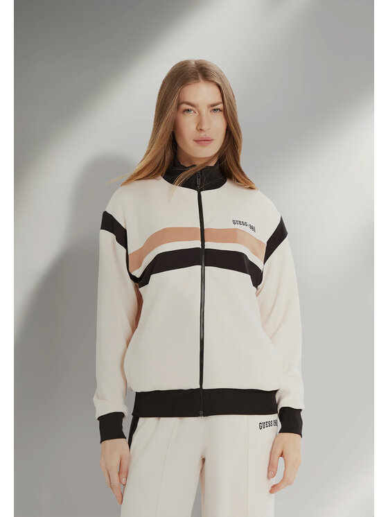 Guess Guess Bluza V5RQ00 KCO72 Écru Regular Fit
