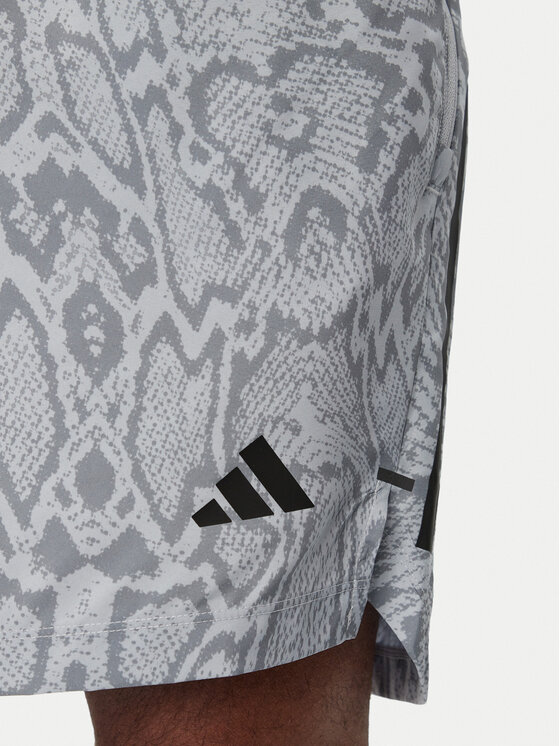 adidas adidas Szorty sportowe D4T Primelift Aop KT5268 Szary Regular Fit