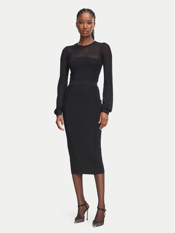 Elisabetta Franchi Elisabetta Franchi Vestito di maglia AM-53B-67E2-V460 Nero Slim Fit