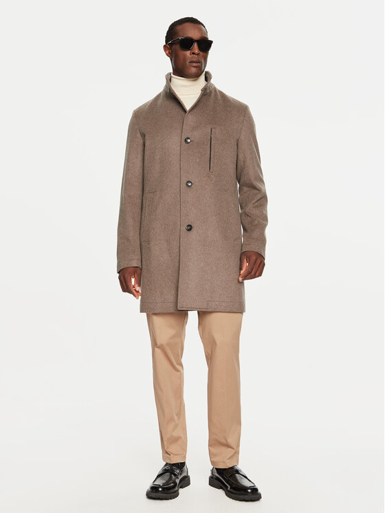 BOSS Boss Vuneni kaput H-Hyde 50525764 Bež Slim Fit