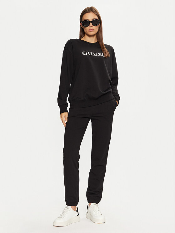 Guess Guess Μπλούζα O5RQ03 KCO31 Μαύρο Regular Fit