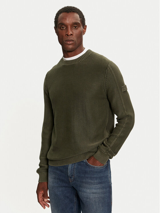 JOOP! Jeans Sveter 15 JJK-09Oweno 30042563 Zelená Modern Fit
