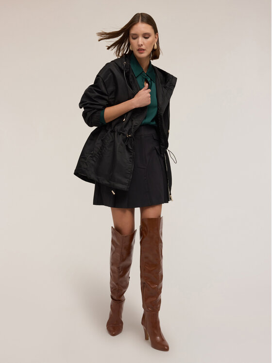 Motivi Motivi Giacca outdoor R238W000136N033 Nero Over Fit