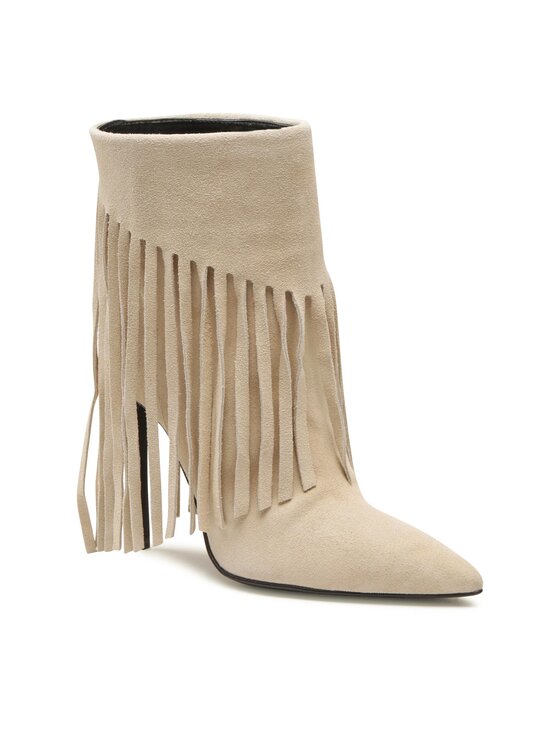 PINKO PINKO Cowboystiefel Olympe Tronchetto PE 23 BLKS1 100573 A0N8 Beige