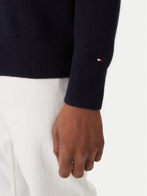 Tommy Hilfiger Tommy Hilfiger Pulover Fairisle MW0MW40844 Bleumarin Regular Fit
