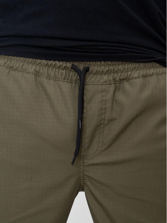 Jigga Wear Jigga Wear Spodnie materiałowe Spodnie Materiałowe Jogger Bojówki Ze Ściągaczem Jigga Wear Crown Ripstop Cargo Khaki M Khaki Jogger Fit