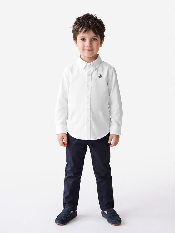 Beverly Hills Polo Club Beverly Hills Polo Club Риза P-SS26B-SH0151 Бял Regular Fit