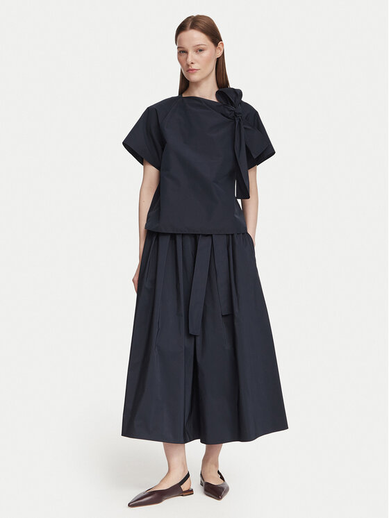 Weekend Max Mara Weekend Max Mara Midi suknja Alpaca 2625106041 Tamnoplava Regular Fit