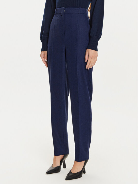 BOSS Boss Pantaloni din material Tabitha 50524037 Albastru Regular Fit