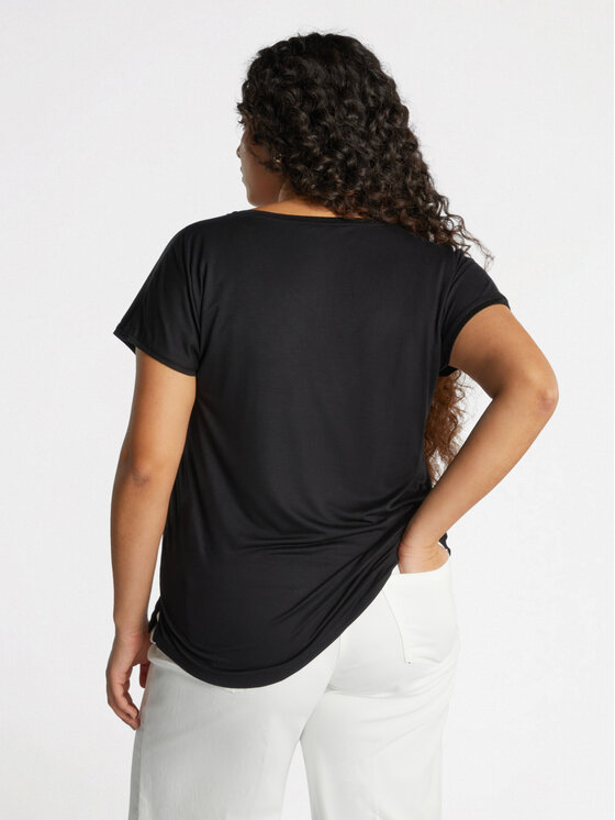 Fiorella Rubino Fiorella Rubino T-shirt G063L308231N033 Nero Regular Fit