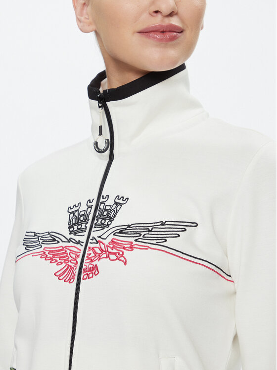 Aeronautica Militare Aeronautica Militare Džemperis ar kapuci 232FE1836DF483 Écru Regular Fit