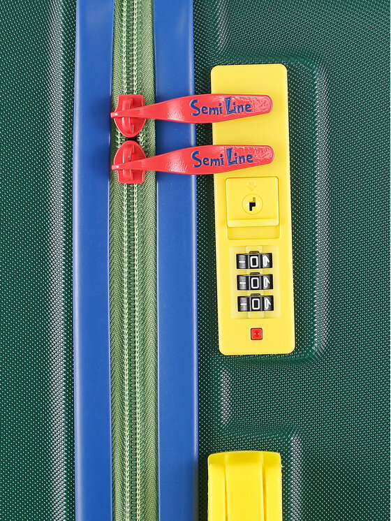 Semi Line Semi Line Walizka średnia T5846-2 Zielony