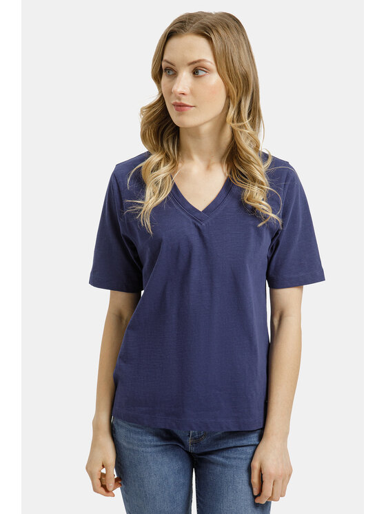 Cross Jeans Cross Jeans T-Shirt 56260-470 Granatowy