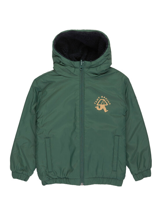 Quiksilver Quiksilver Geacă de iarnă Reversible All Seas EQKJK03129 Verde Regular Fit
