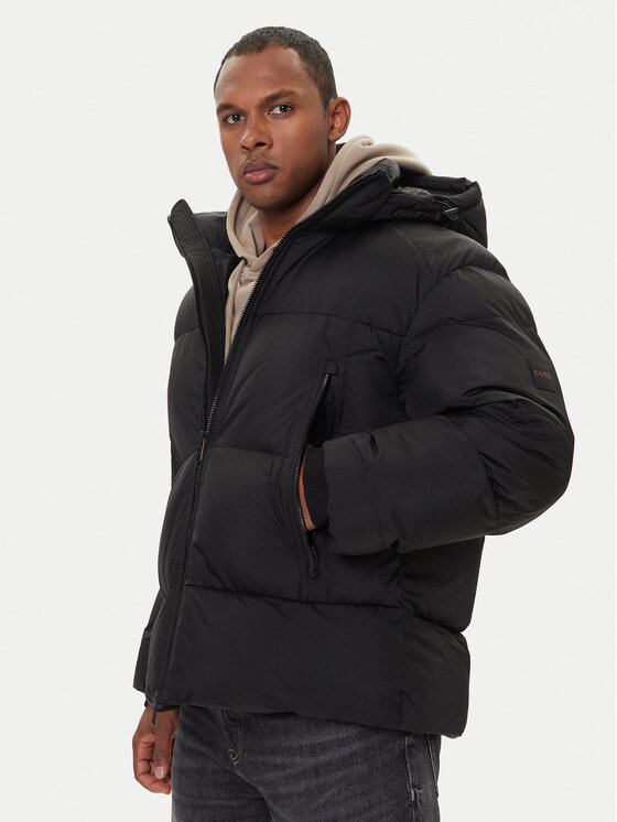 BOSS BOSS Zimska jakna Orbok 50543618 Crna Oversize