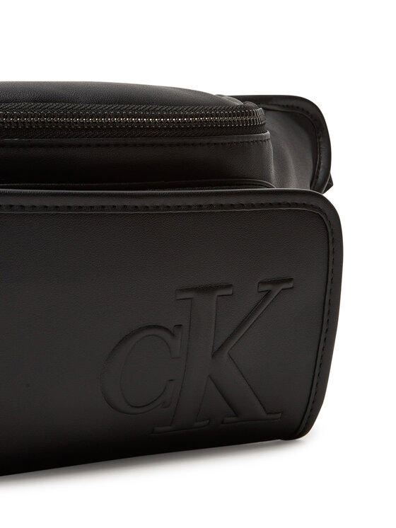 Calvin Klein Calvin Klein Ledvinka Sculpted Impression Waistbag 38 LV04G3160G Černá