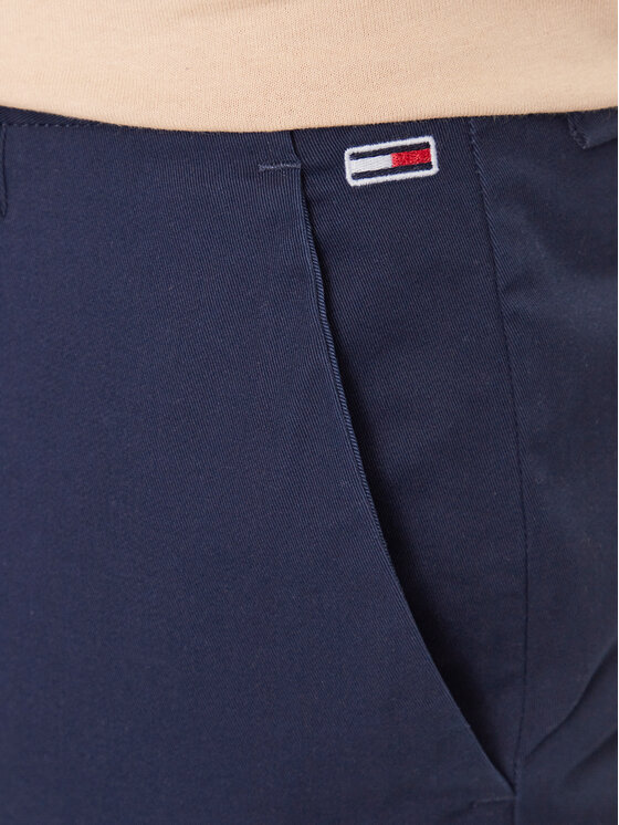 Tommy Jeans Tommy Jeans Chino kalhoty Dad DM0DM16762 Tmavomodrá Slim Fit