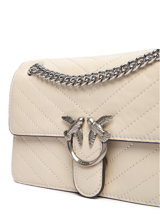 PINKO PINKO Ročna torba Love One Light Mini Al 25-26 PLTT 106173 A2JC Écru