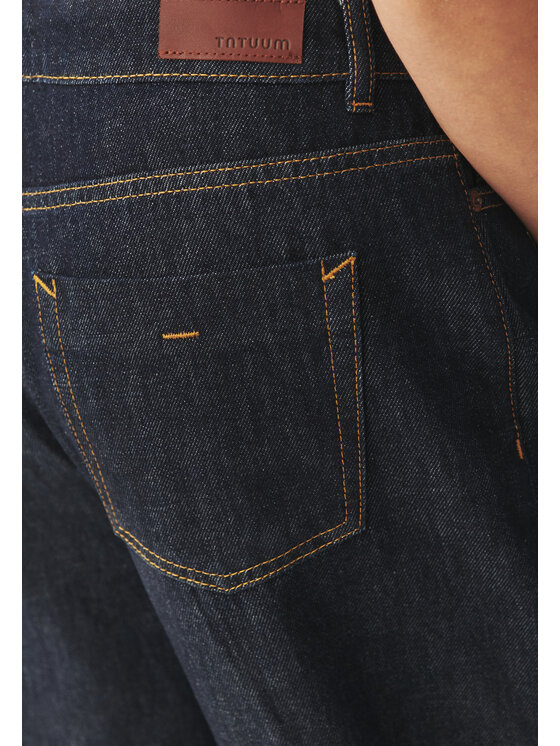 TATUUM TATUUM Jeansy AURA Granatowy Loose Fit