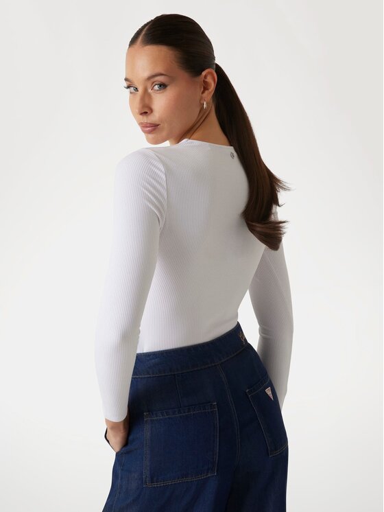 Guess Guess Top 172217 Biały Classic Fit