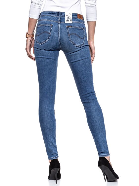 Lee Lee Jeansy SCARLETT Niebieski Skinny Fit