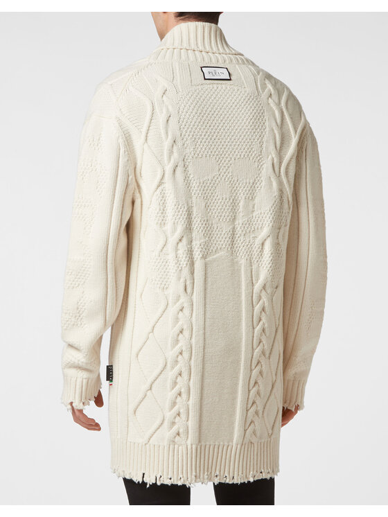PHILIPP PLEIN PHILIPP PLEIN Cardigan 2423 Bianco Regular Fit