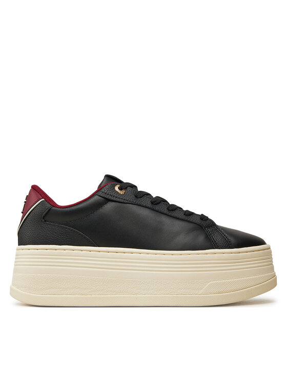 Tommy Hilfiger Tenisice Th Platform Sneaker Triangle FW0FW08115 Crna