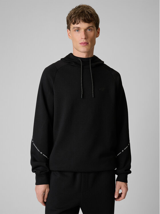 4F 4F Bluza SPORTS CLUB Czarny Regular Fit
