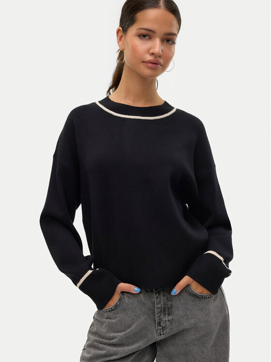 Vero Moda Vero Moda Πουλόβερ Saba 10318077 Μαύρο Regular Fit
