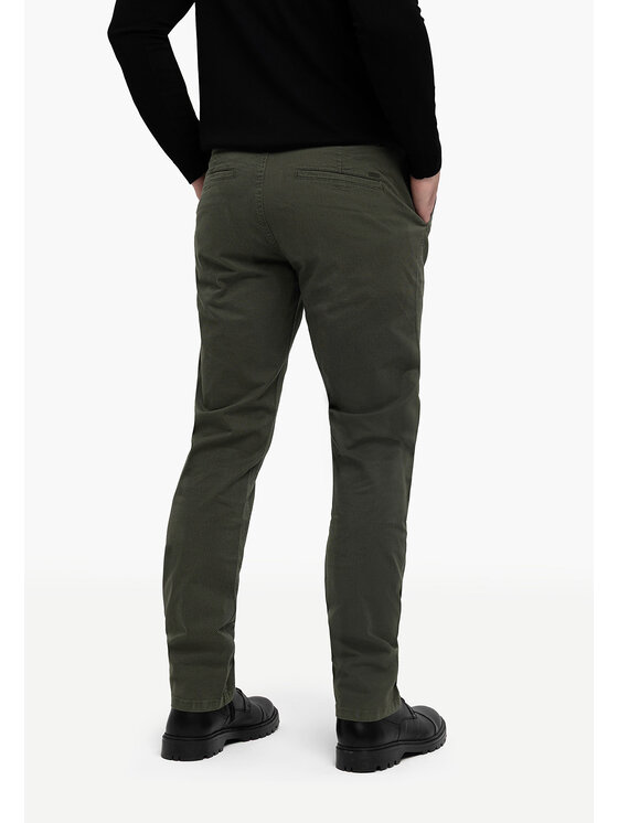 Volcano Volcano Chinosy R-FOST Zielony Regular Fit