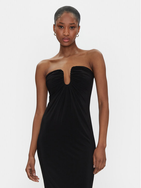 PINKO PINKO Koktejlové šaty 105021 A2GS Černá Regular Fit