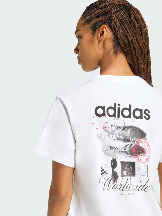 adidas adidas T-Shirt 165841 Biały Loose Fit