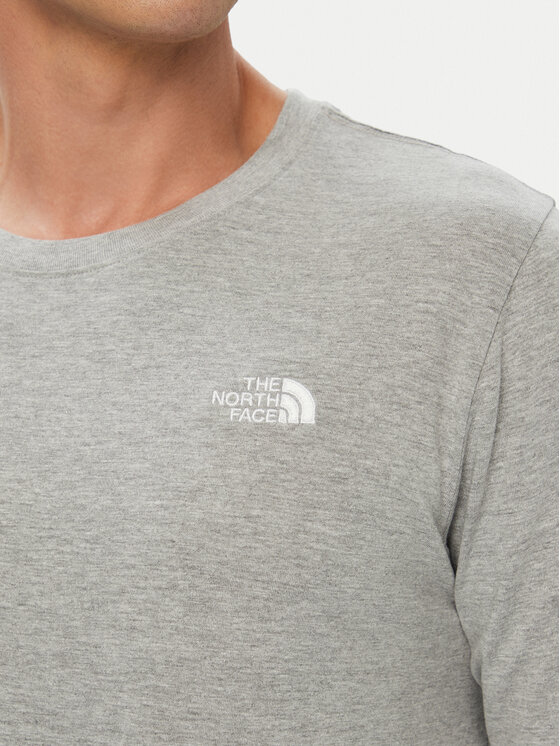 The North Face The North Face Majica dugih rukava Evolution Simple Dome NF0A8EU3 Siva Regular Fit