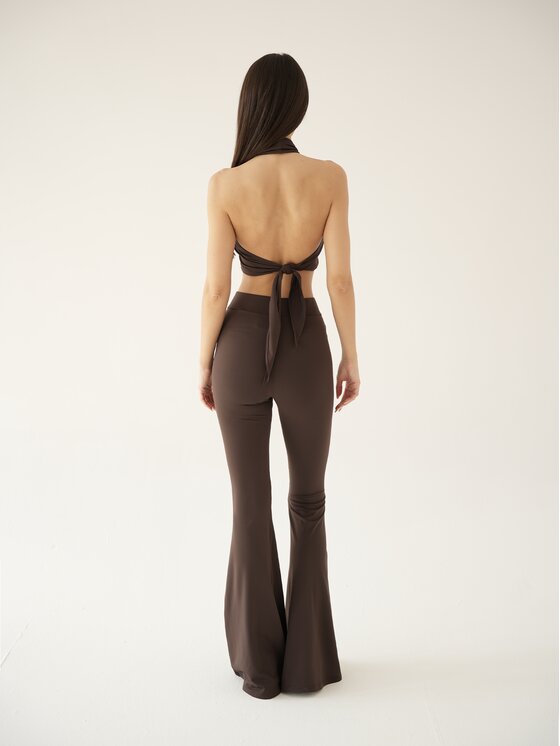 MissDenim MissDenim Top Soft Touch Brązowy Second Skin Fit