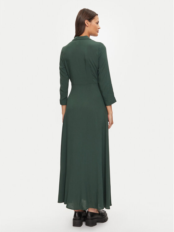 YAS YAS Košilové šaty Savanna 26022663 Zelená Loose Fit
